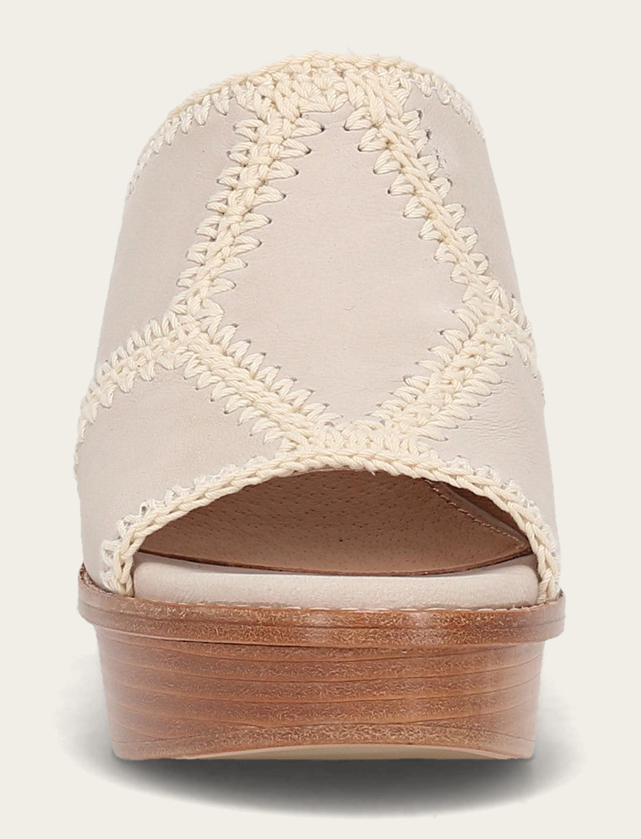 Women's Ivory Pipa Crochet Platform Sandals | Frye New
