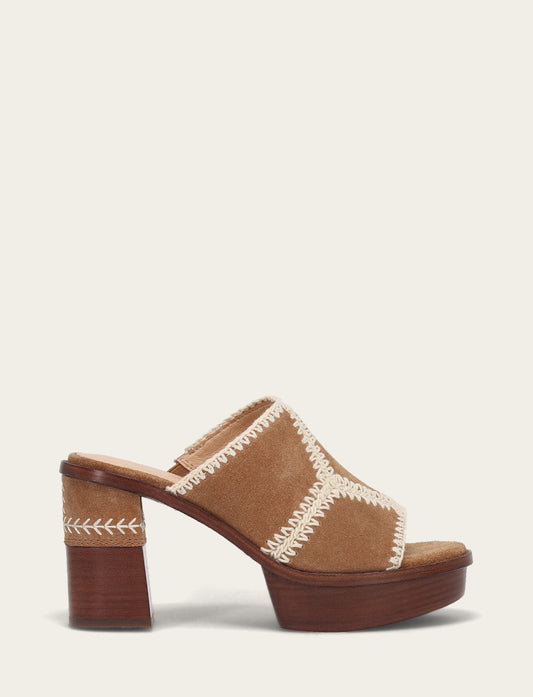 Women's Almond Pipa Crochet Platform Sandals | Frye Exclusive