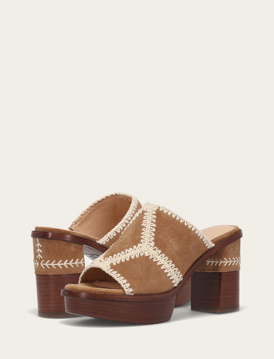 Women's Almond Pipa Crochet Platform Sandals | Frye Exclusive
