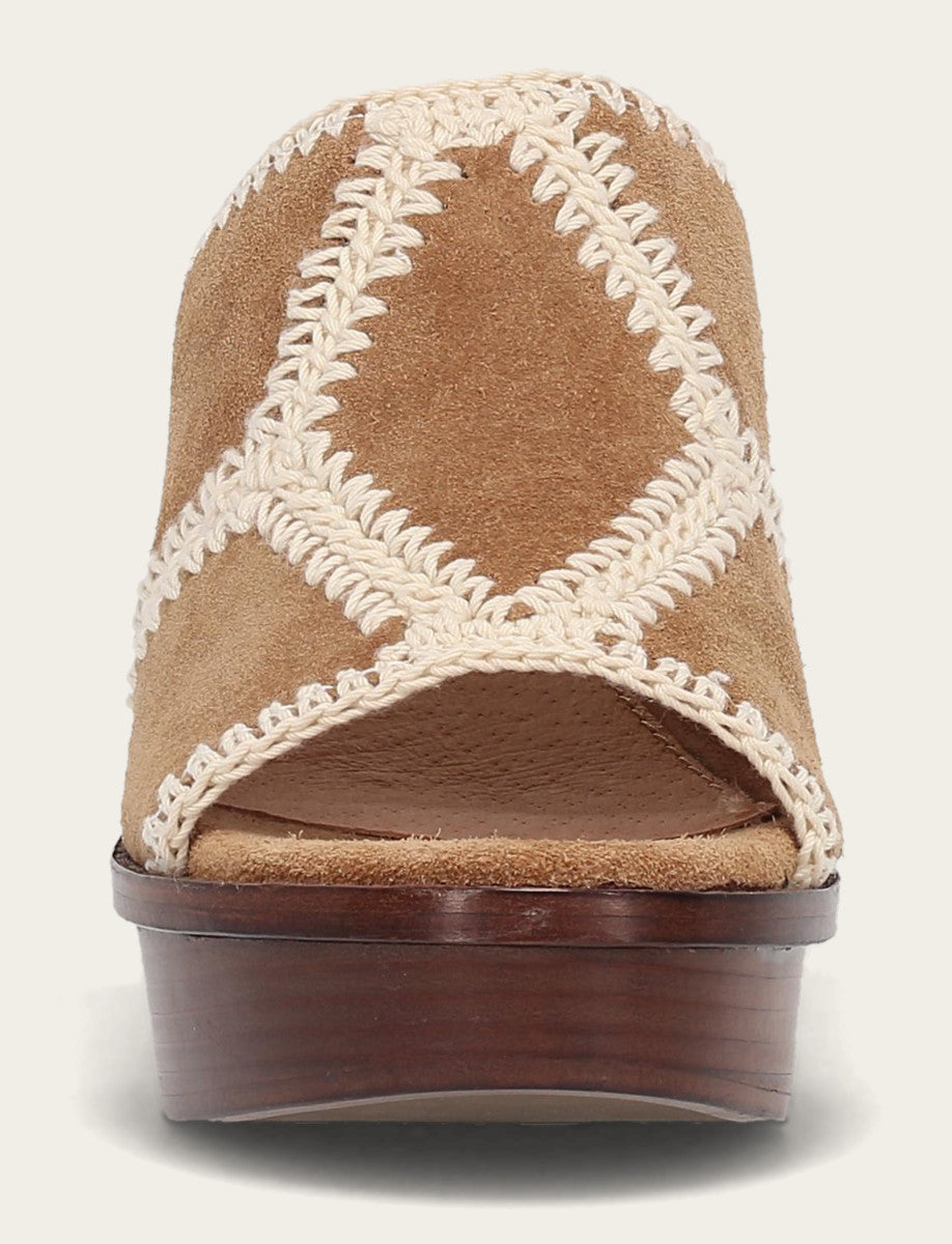 Women's Almond Pipa Crochet Platform Sandals | Frye Exclusive