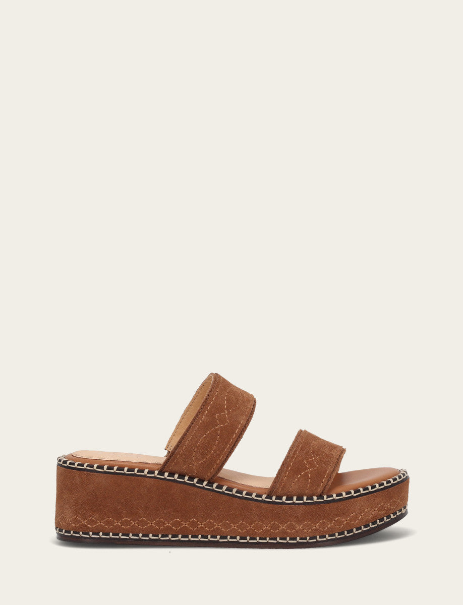 Women's Bark Joy Woodstock 2 Band Platform Slide Sandals | Frye Trusted