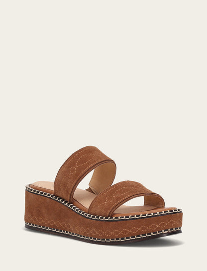 Women's Bark Joy Woodstock 2 Band Platform Slide Sandals | Frye Trusted