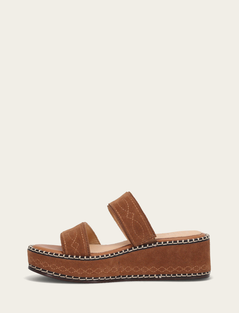 Women's Bark Joy Woodstock 2 Band Platform Slide Sandals | Frye Trusted