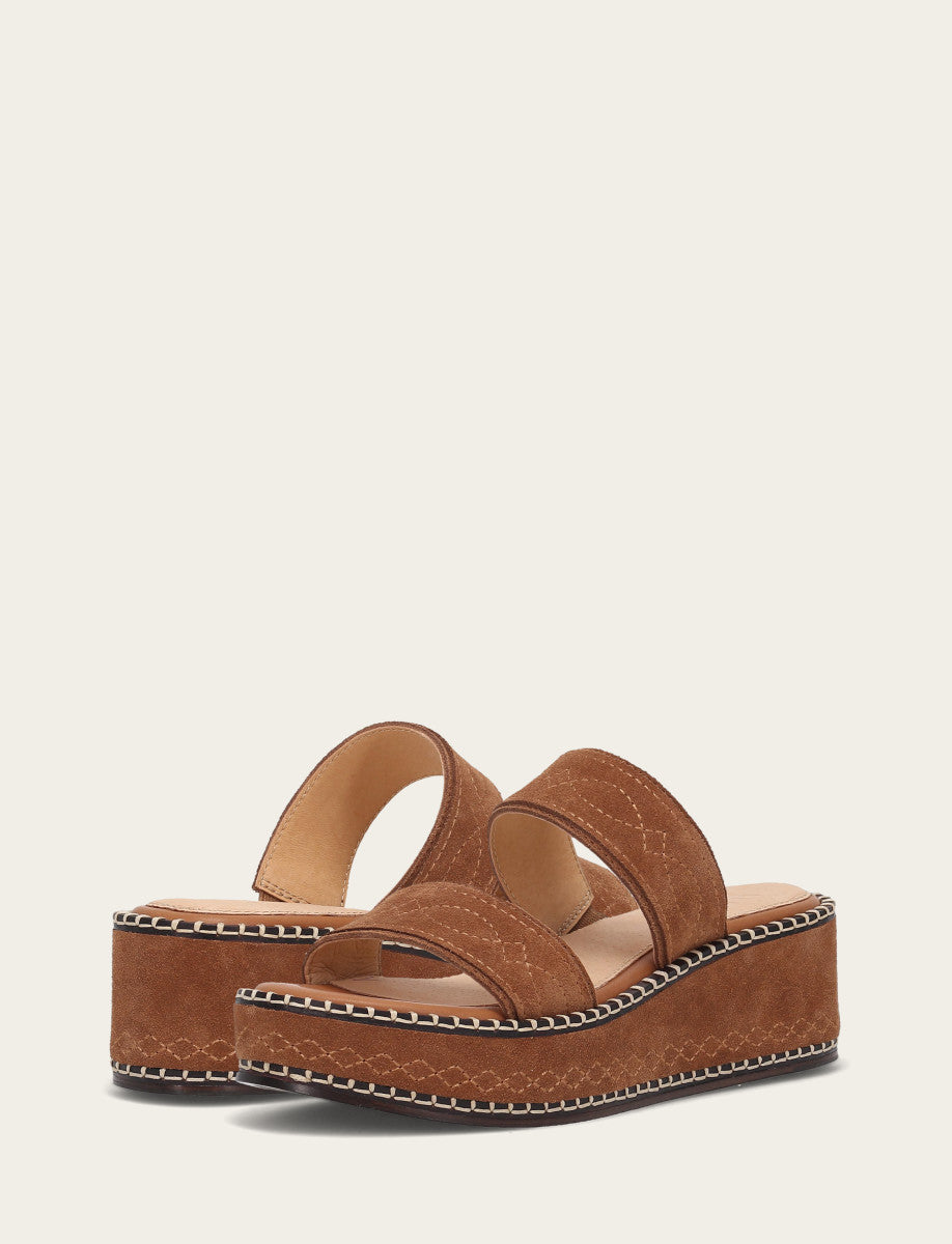 Women's Bark Joy Woodstock 2 Band Platform Slide Sandals | Frye Trusted