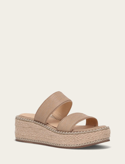 Women's Clay Joy Woodstock 2 Band Platform Slide Sandals | Frye Featured