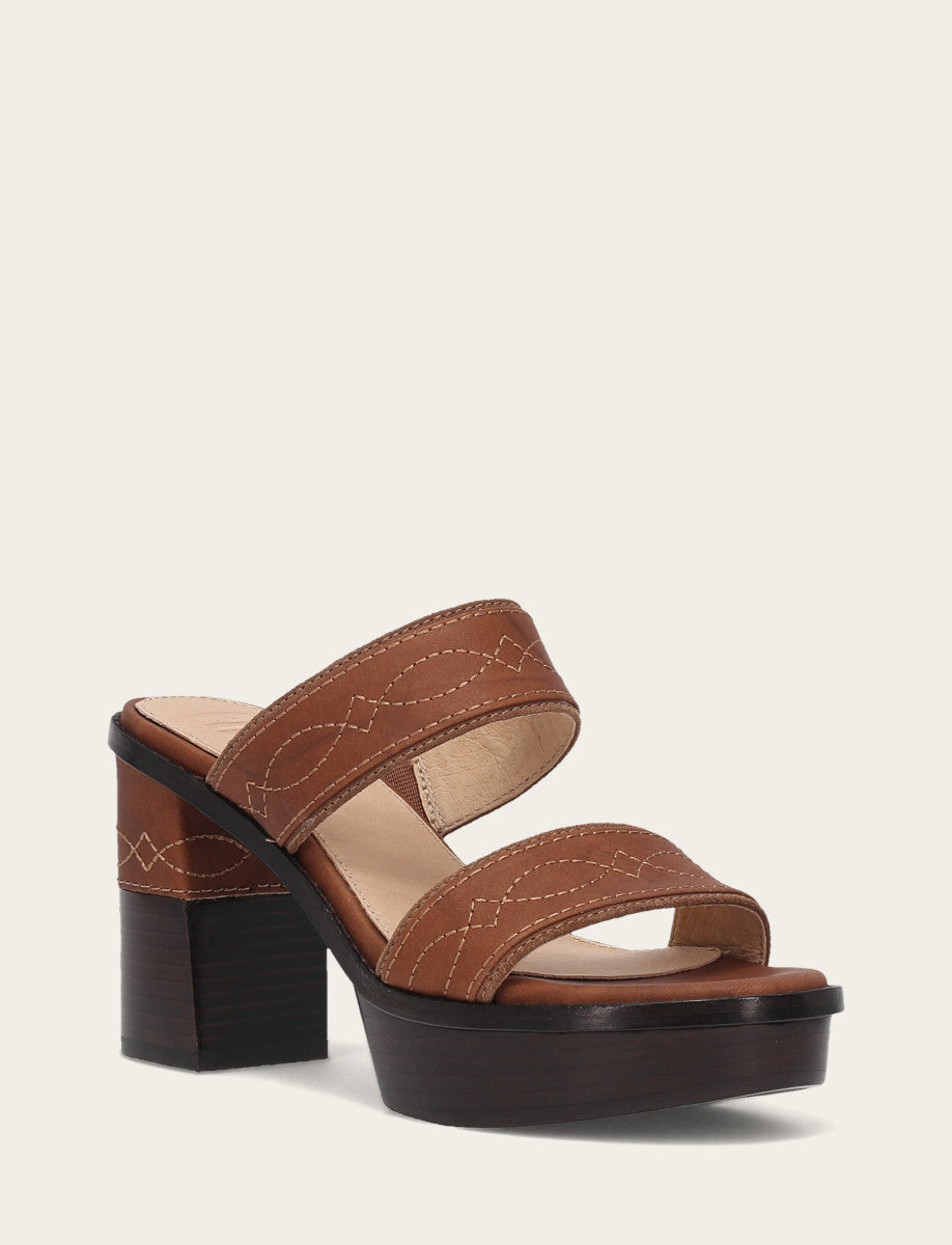 Women's Saddle Pipa Woodstock 2 Band Platform Sandals | Frye Special Offer