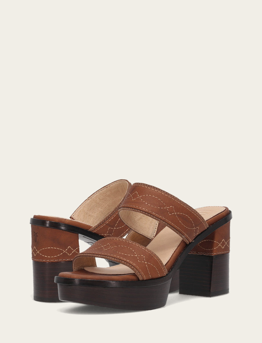 Women's Saddle Pipa Woodstock 2 Band Platform Sandals | Frye Special Offer