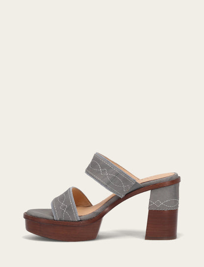 Women's Grey Sky Pipa Woodstock 2 Band Platform Sandals | Frye Deals