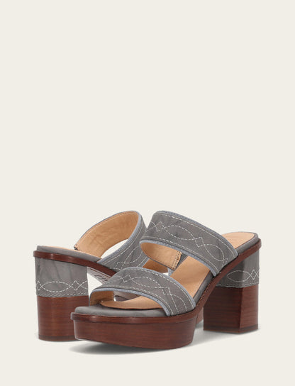 Women's Grey Sky Pipa Woodstock 2 Band Platform Sandals | Frye Deals