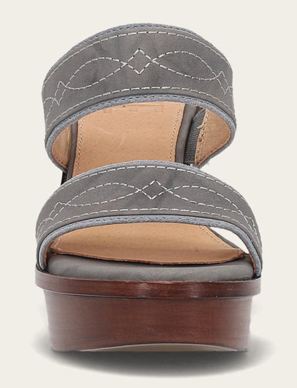 Women's Grey Sky Pipa Woodstock 2 Band Platform Sandals | Frye Deals