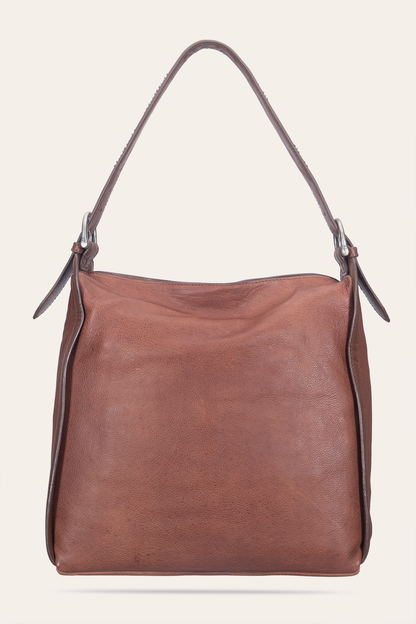 Women's Cognac Carla Studded Hobo Handbag | Frye Special Offer