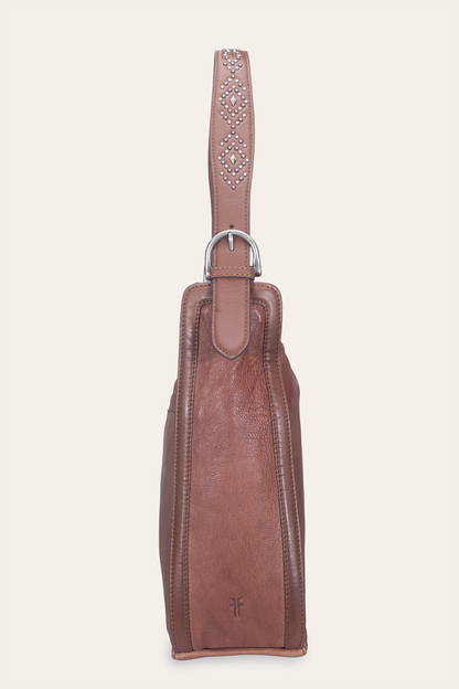 Women's Cognac Carla Studded Hobo Handbag | Frye Special Offer