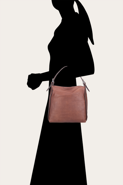 Women's Cognac Carla Studded Hobo Handbag | Frye Special Offer