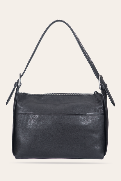 Women's Black Carla Studded Shoulder Bag | Frye Essential