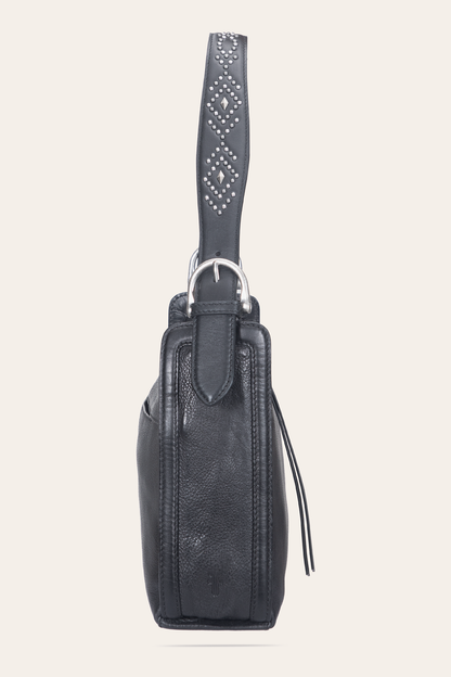Women's Black Carla Studded Shoulder Bag | Frye Essential