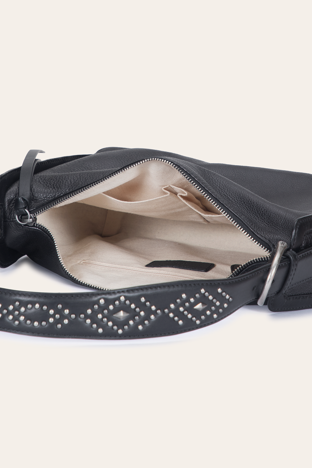 Women's Black Carla Studded Shoulder Bag | Frye Essential