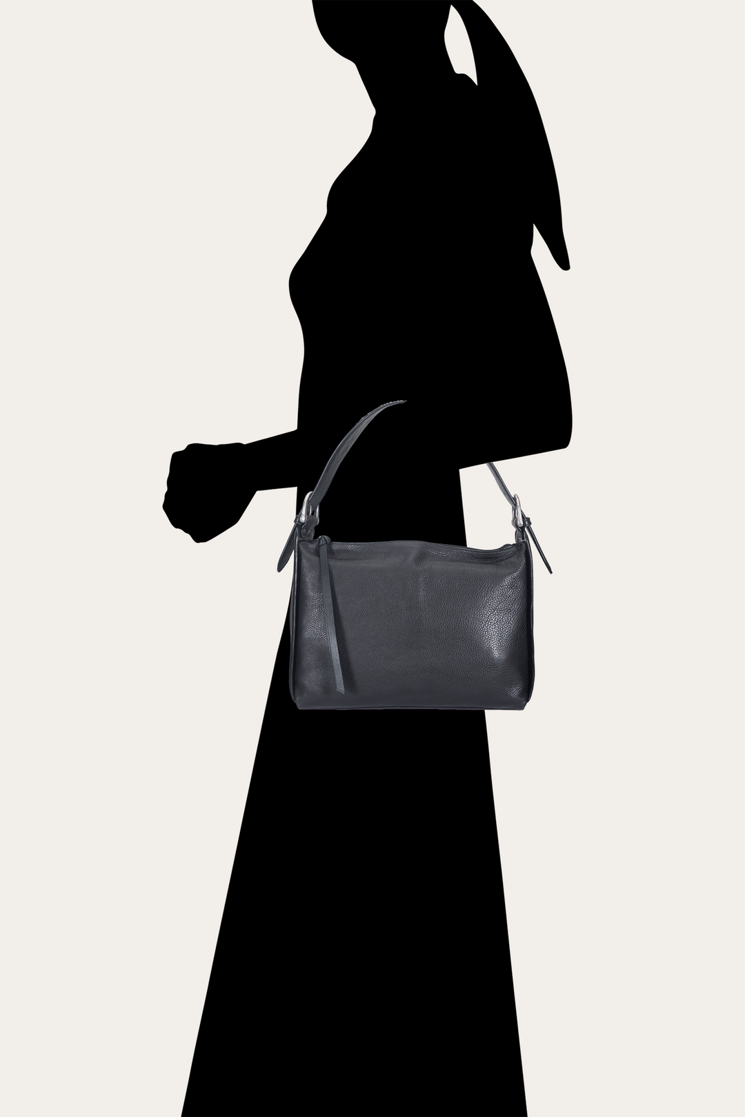 Women's Black Carla Studded Shoulder Bag | Frye Essential