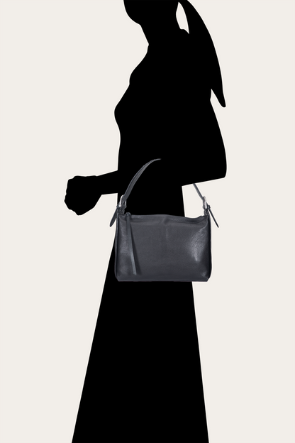 Women's Black Carla Studded Shoulder Bag | Frye Essential