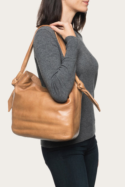 Nora Knotted Hobo in Beige | Frye Recommended