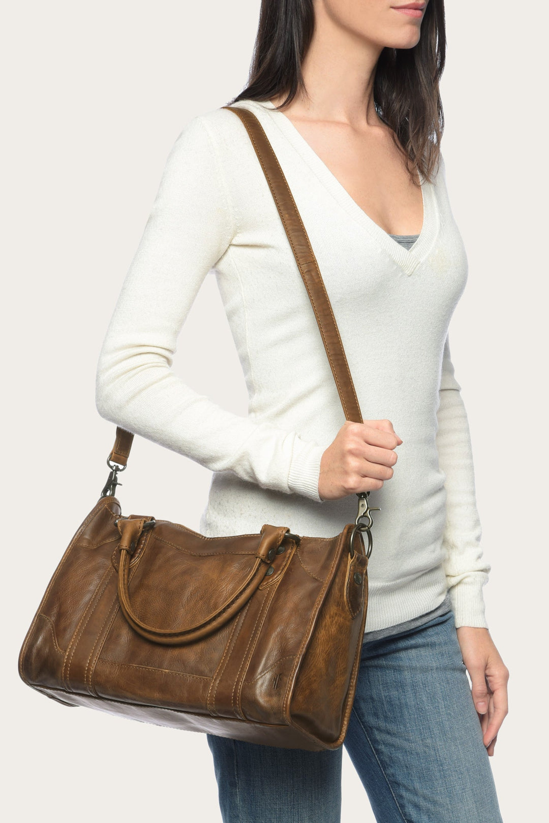 Melissa Cognac Satchel | Frye Best Price
