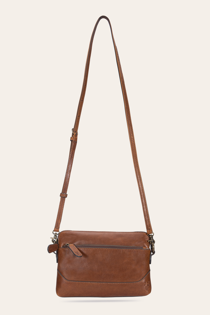 Melissa Cognac Crossbody Wristlet | Frye Everyday