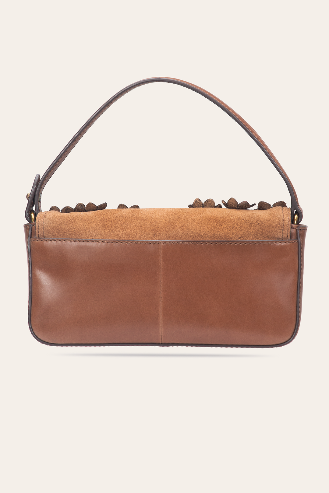 Cognac Melissa Floral Convertible Mini Flap | Frye Signature