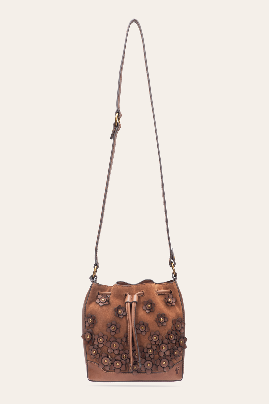 Cognac Melissa Floral Convertible Bucket | Frye Best Price