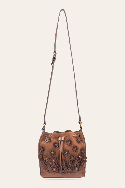 Cognac Melissa Floral Convertible Bucket | Frye Best Price