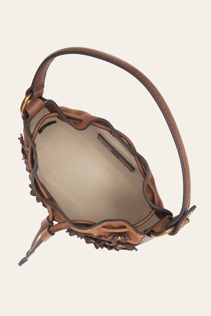 Cognac Melissa Floral Convertible Bucket | Frye Best Price