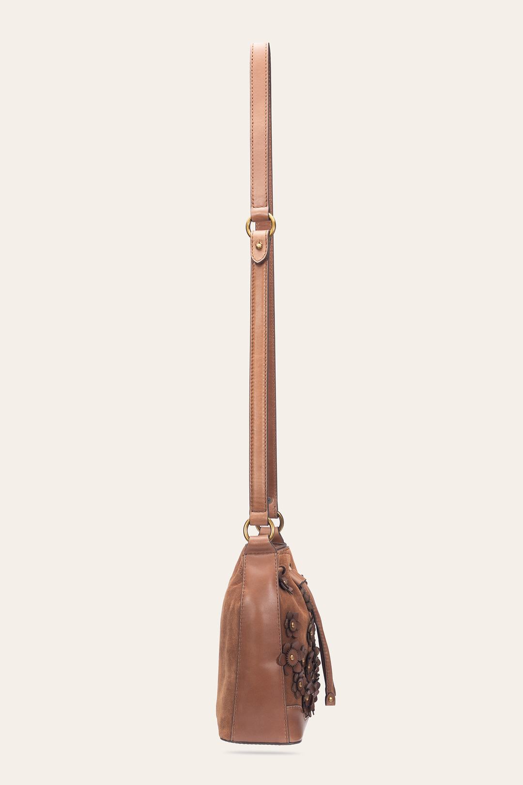 Cognac Melissa Floral Convertible Bucket | Frye Best Price