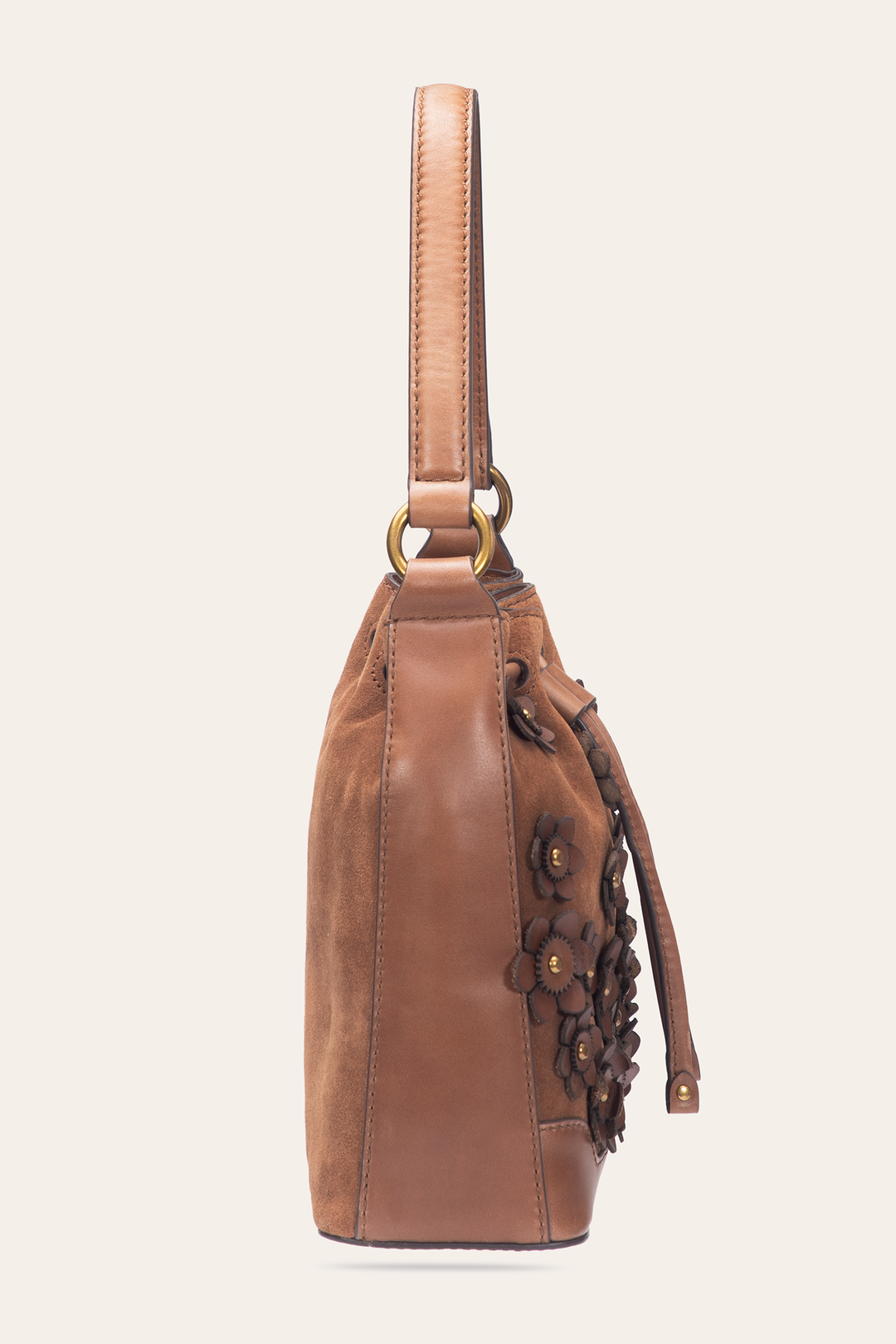 Cognac Melissa Floral Convertible Bucket | Frye Best Price