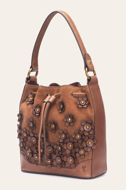 Cognac Melissa Floral Convertible Bucket | Frye Best Price
