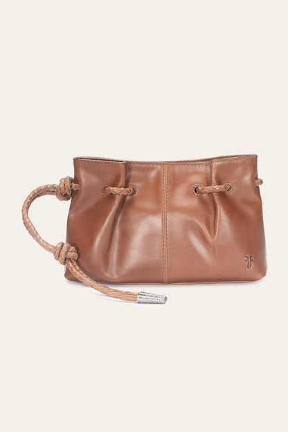 Cognac Caroline Wristlet Clutch | Frye Quality