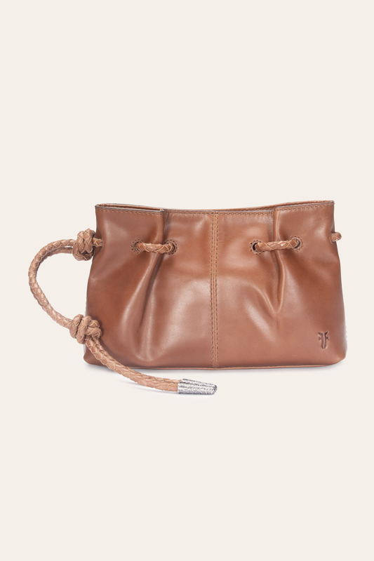 Cognac Caroline Wristlet Clutch | Frye Quality