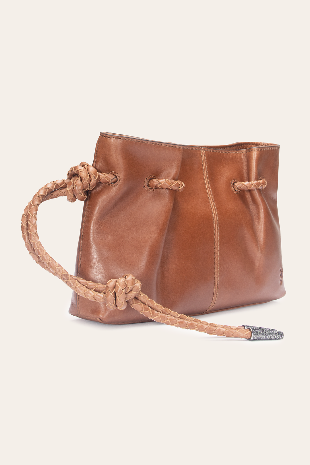 Cognac Caroline Wristlet Clutch | Frye Quality