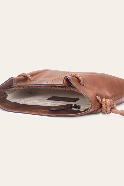 Cognac Caroline Wristlet Clutch | Frye Quality