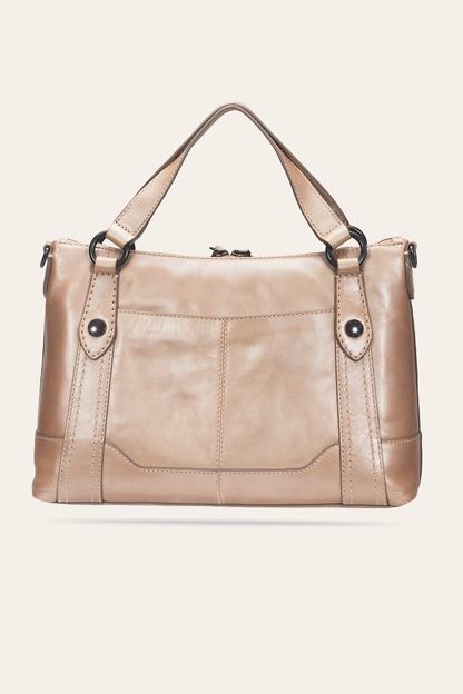 Light Bronze Melissa Medium Satchel | Frye Premium