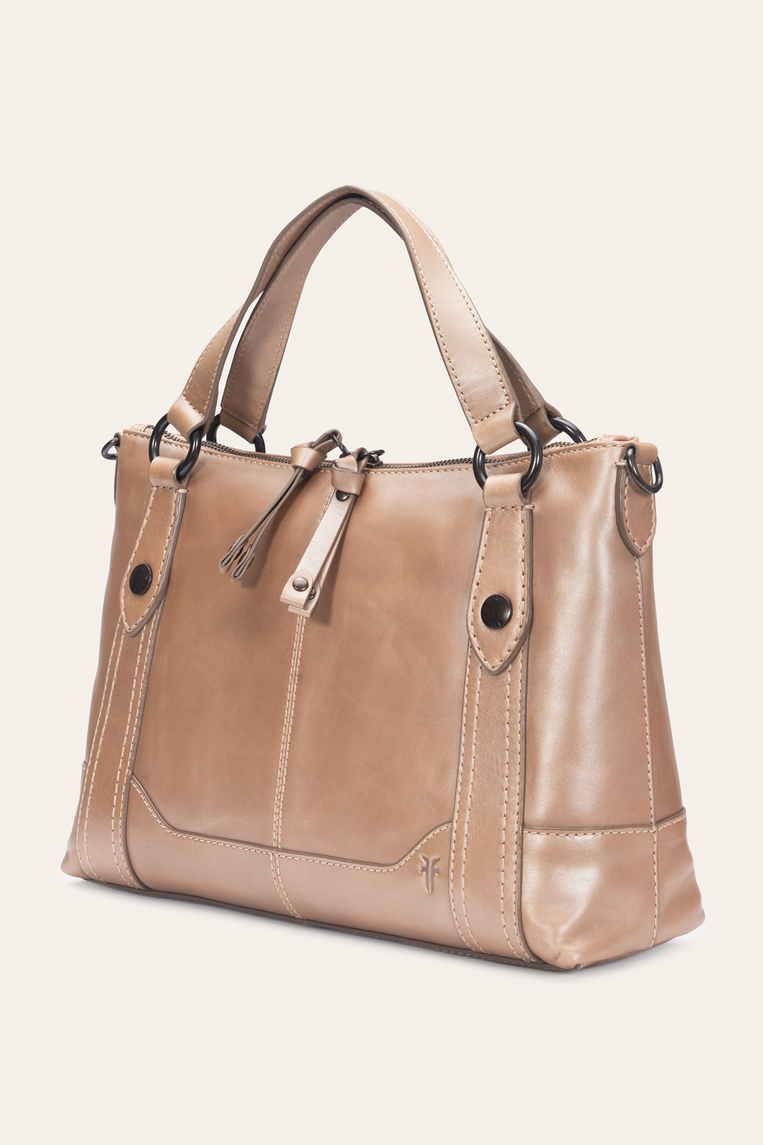 Light Bronze Melissa Medium Satchel | Frye Premium
