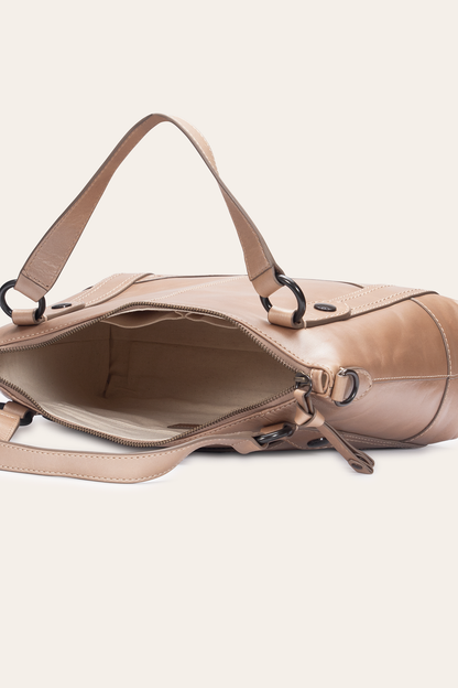 Light Bronze Melissa Medium Satchel | Frye Premium