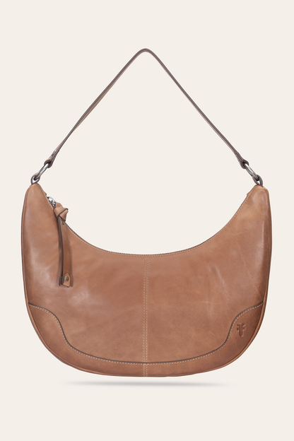 Melissa Beige Crescent Hobo | Frye Essential