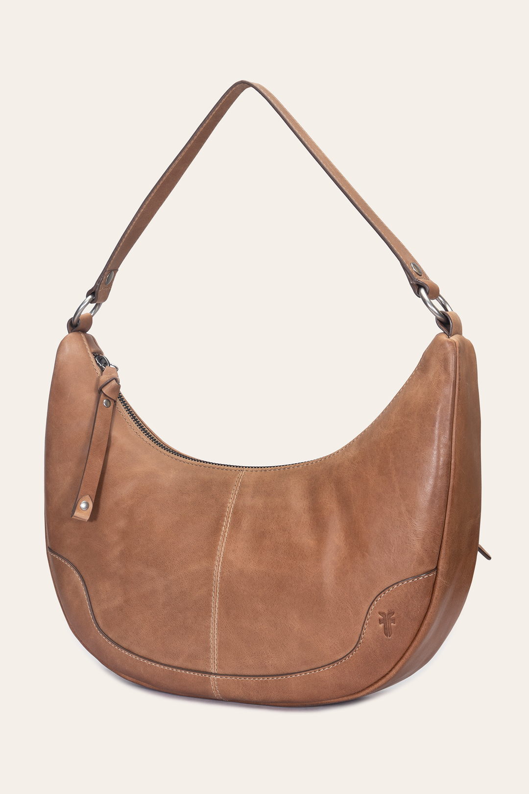 Melissa Beige Crescent Hobo | Frye Essential