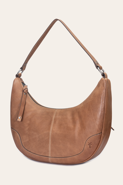 Melissa Beige Crescent Hobo | Frye Essential
