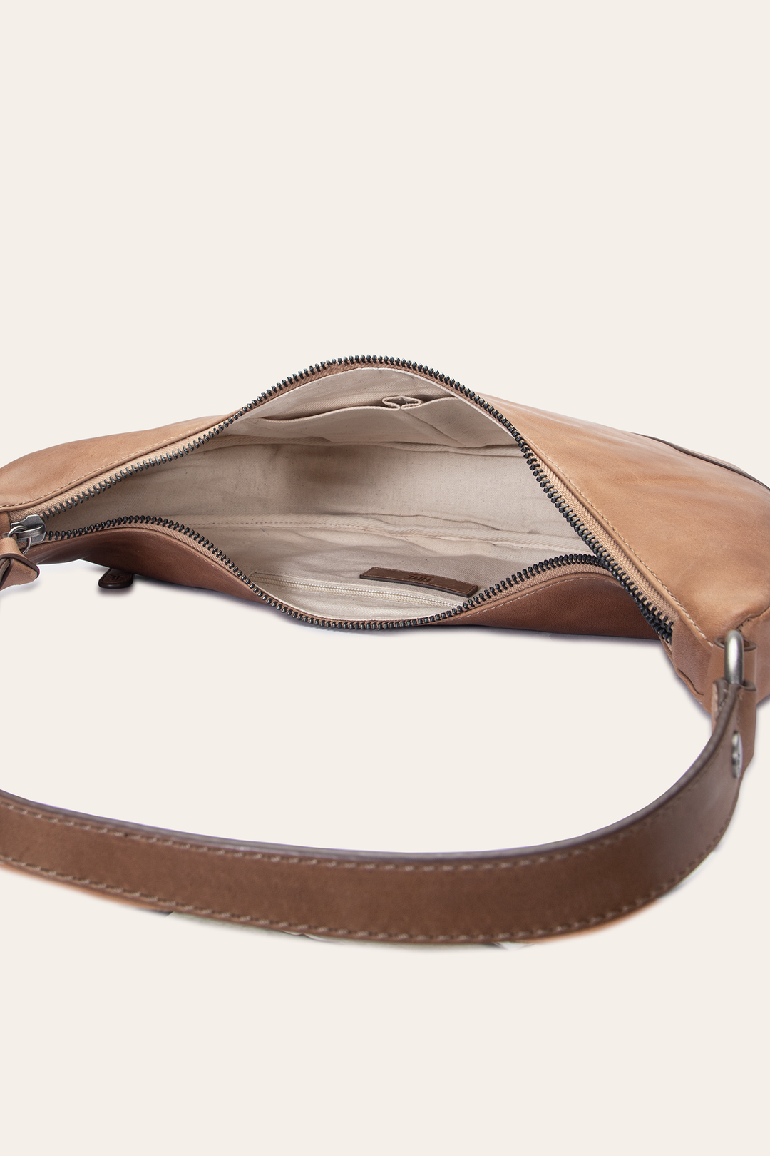 Melissa Beige Crescent Hobo | Frye Essential