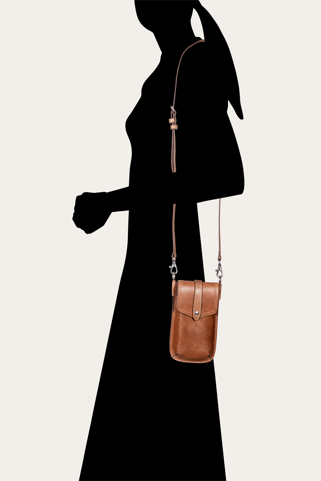 Melissa Beige Phone Pouch | Frye Signature