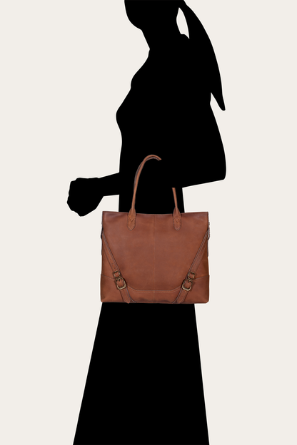 Veronica Cognac Tote | Frye Quality