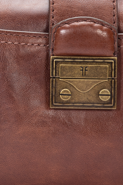 Alex Cognac Crossbody Clutch | Frye Exclusive