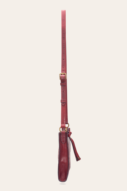 Berry Lacquer Melissa Zip Crossbody | Frye Featured