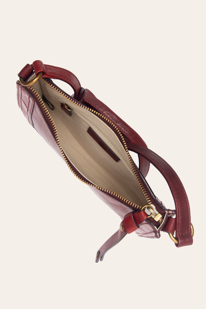 Berry Lacquer Melissa Zip Crossbody | Frye Featured