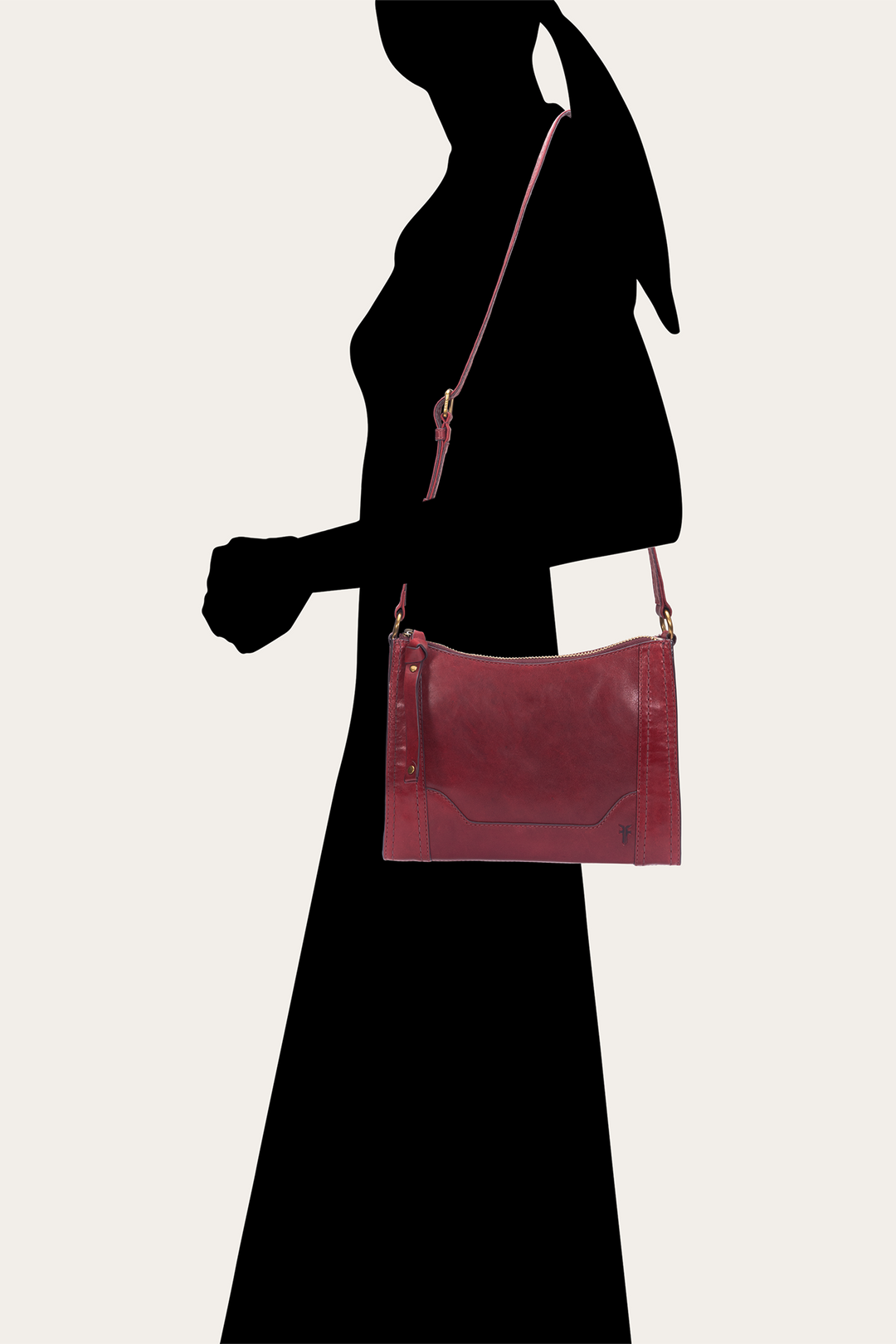 Berry Lacquer Melissa Zip Crossbody | Frye Featured