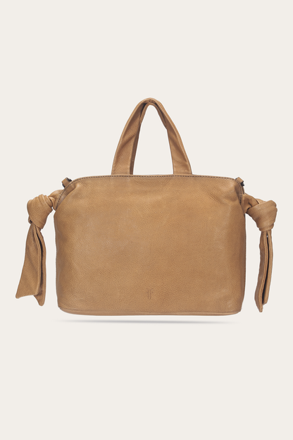 Beige Nora Knotted Satchel | Frye Trusted